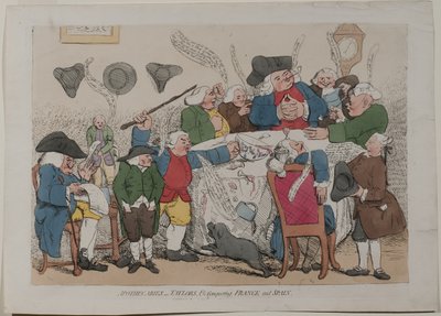 Apothekers en kleermakers veroveren Frankrijk en Spanje door James Gillray